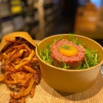 Tartare de boeuf VBF au couteau à emporter via UBEREAT